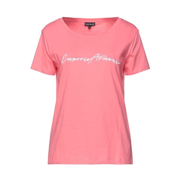 Emporio Armani Tops - Emporio Armani  Embroidered Logo Jersey T-Shirt